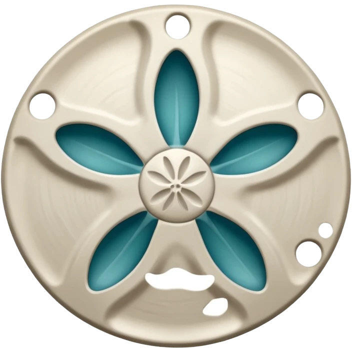 All White sand dollar emoji