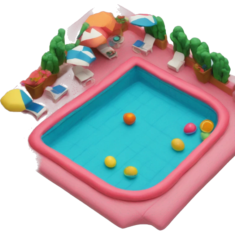 pool made out of play-doh emoji