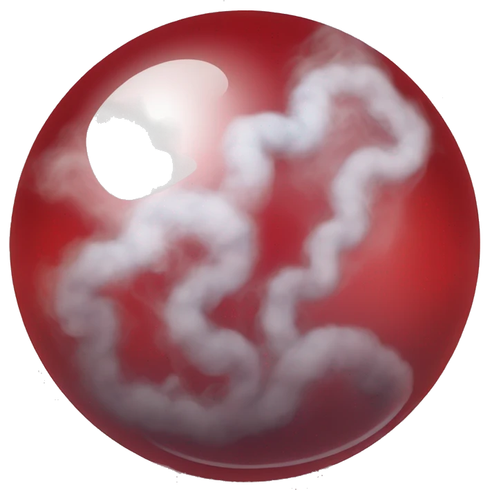 The Remembrall is a small, red glass ball filled with smoke. When the owner has forgotten something, the smoke turns red, serving as a reminder that they've forgotten something important emoji