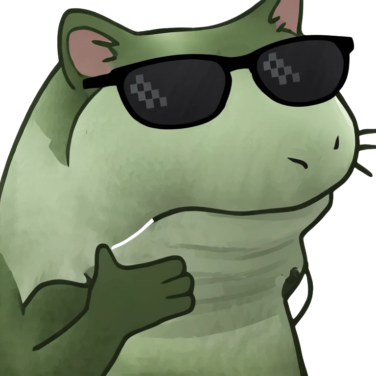 Cat with sunglasses emoji