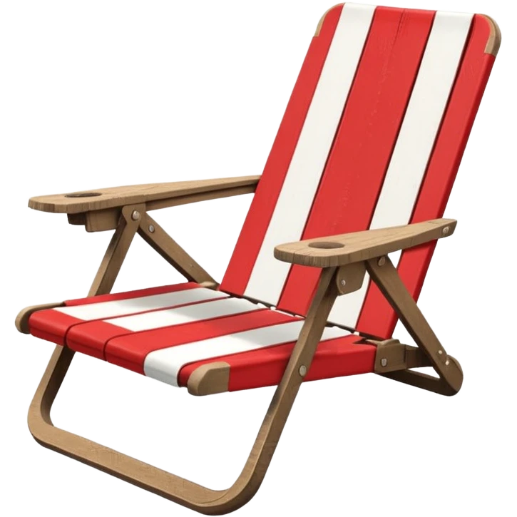 red beach chair emoji