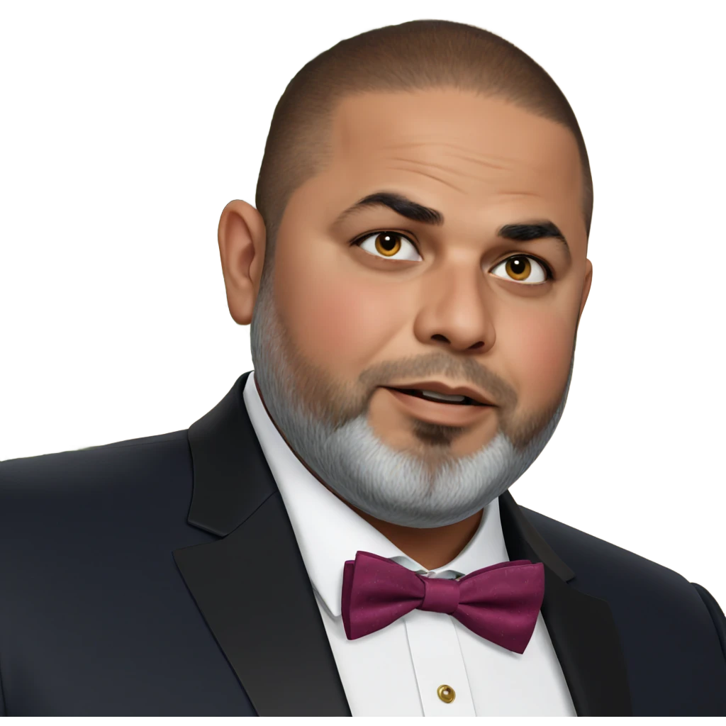 gentleman with beard and bowtie emoji