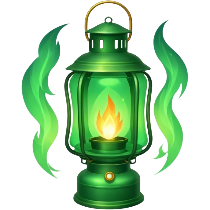 soul green fire lanttern emoji