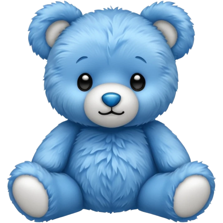 Blue Teddy bear emoji