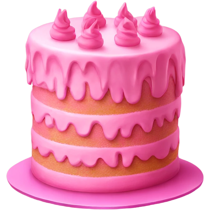 Pink cake emoji