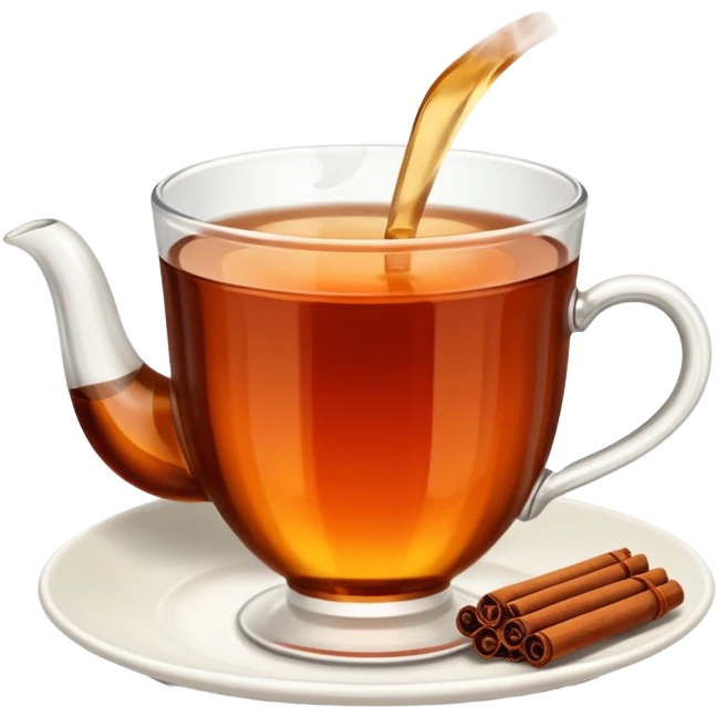 Turkish tea in the turkish tea cup emoji