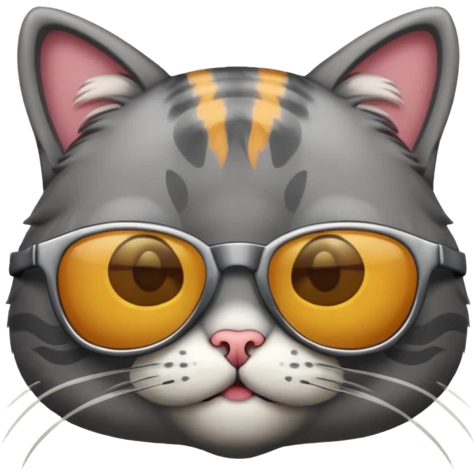 Cat wearing sunglasses emoji