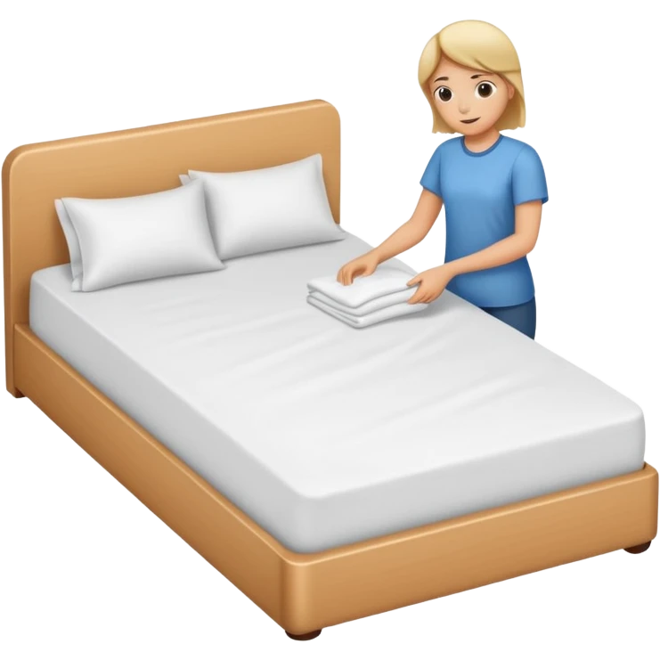 someone making an bed emoji