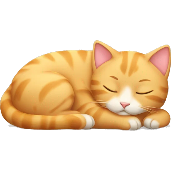 sleeping kitty emoji