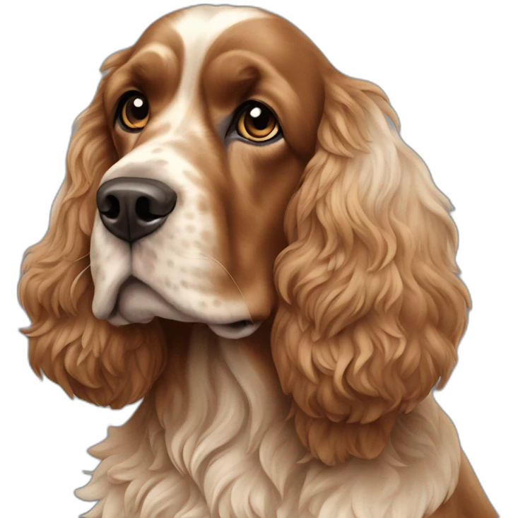 Dog-english-cocker-spaniel-full-body emoji
