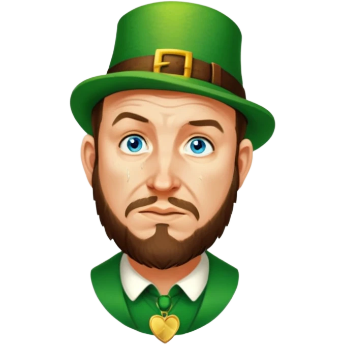 Sad Leprechaun emoji