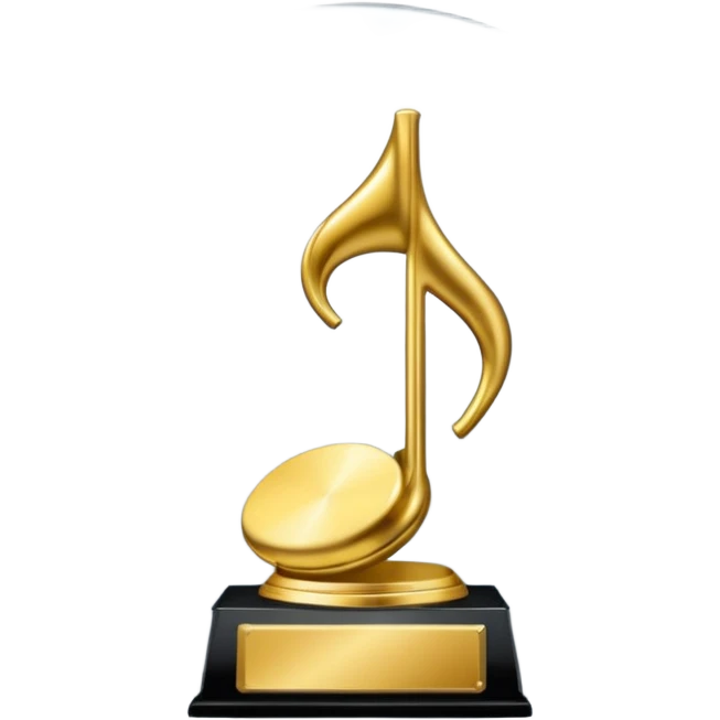 A platinum music award plaque emoji