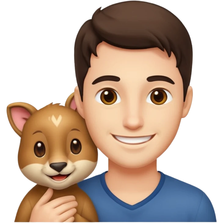 열정적인, 멋있는, 동물을 좋아하는 emoji