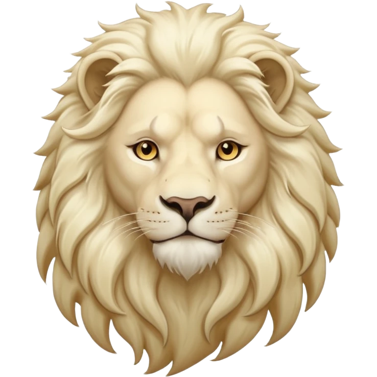 White lion emoji