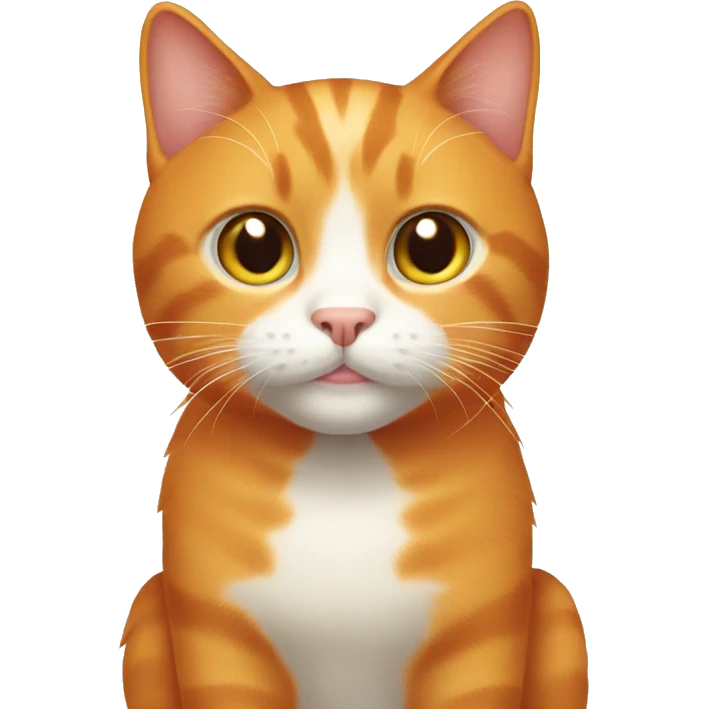 orange cat with white spots emoji