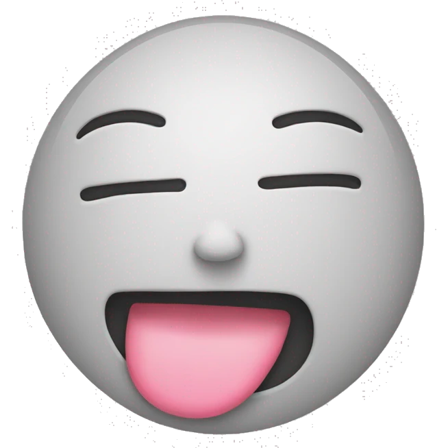 Sleepy face emoji with tongue hanging out tired emoji