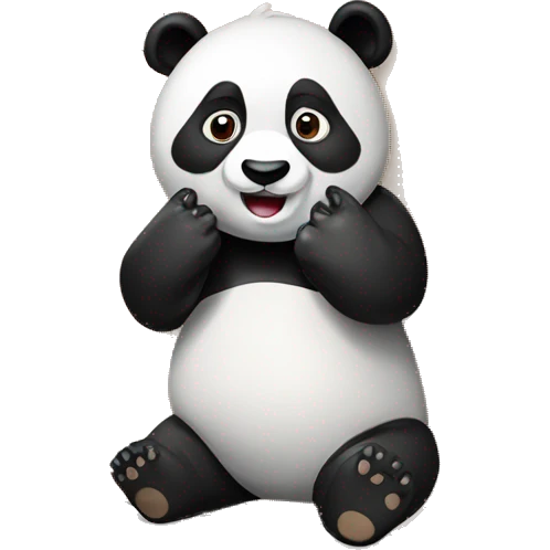 panda abriendo una caja  emoji