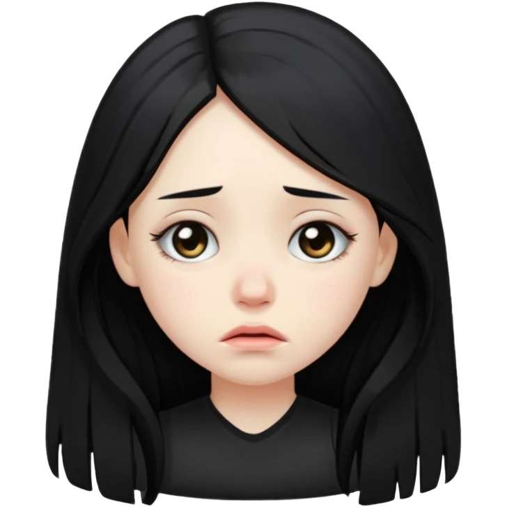 Sad girl emoji