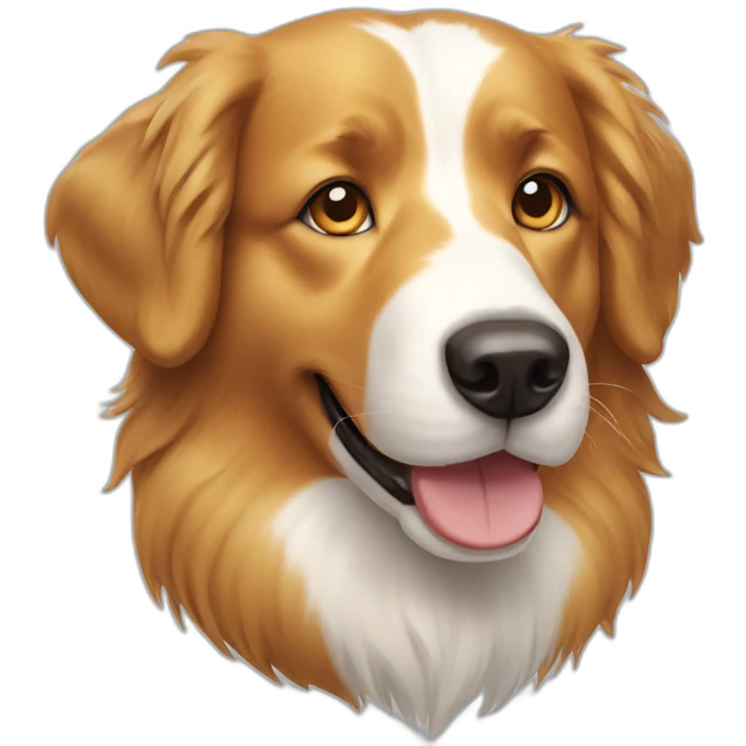 border collie golden retriever dog emoji