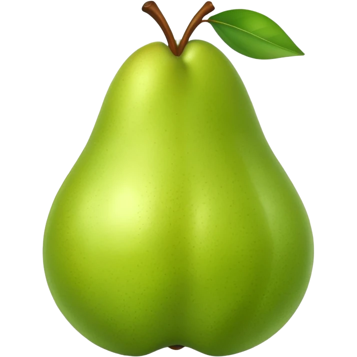 pear with piece emoji