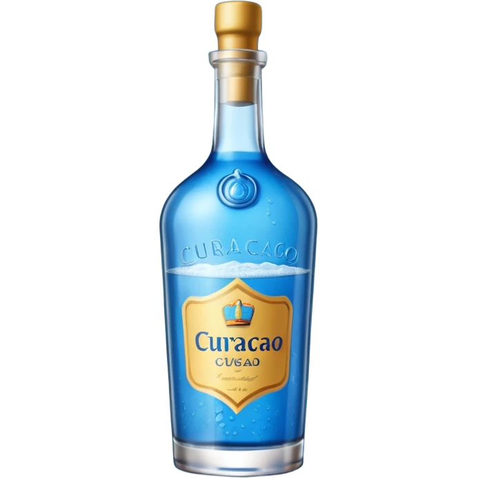 blue curaçao liquor bottle emoji