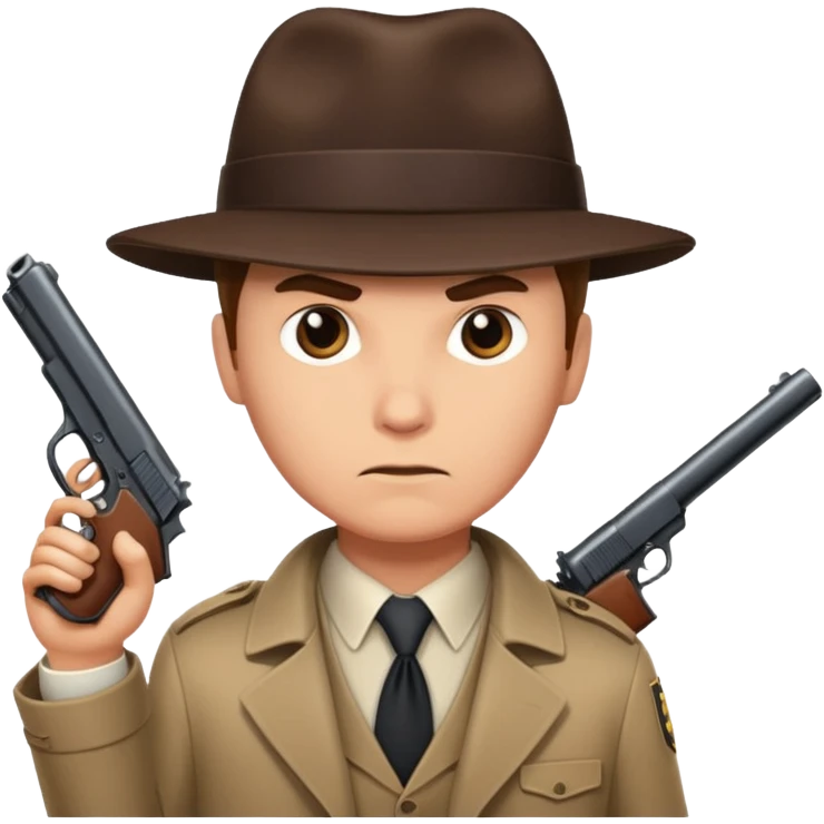 Detective  with gun  emoji