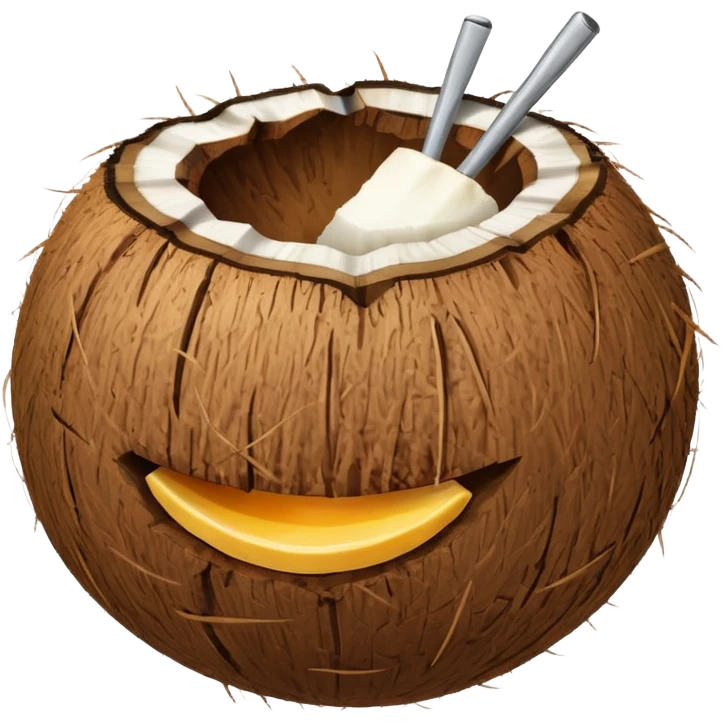 A coconut emoji