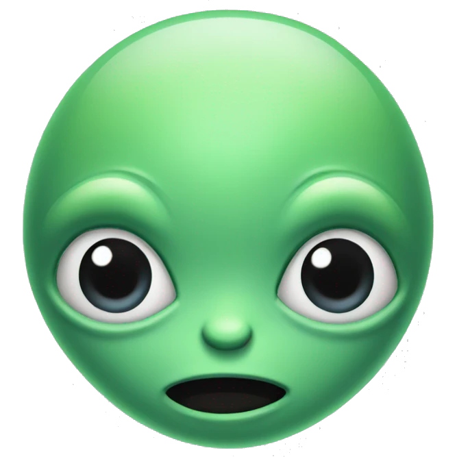 Cute alien  emoji