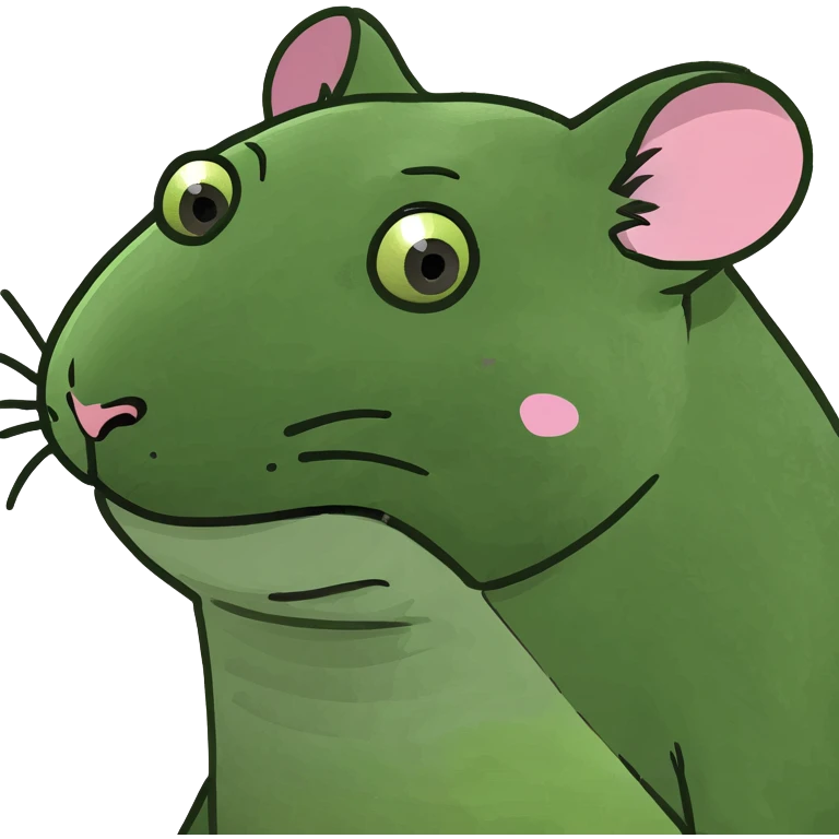 A male rat wearing blue and a female rat wearing pink. Both of them drinking milk from a bottle emoji