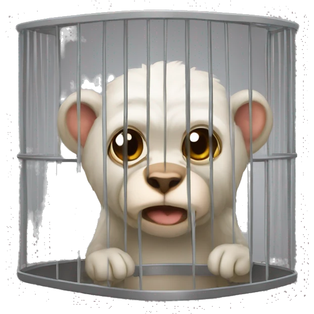 Singe en cage emoji