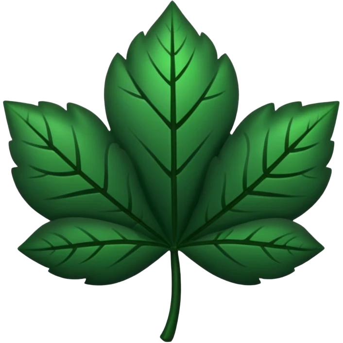 Trébol  negro con cinco hojas  emoji