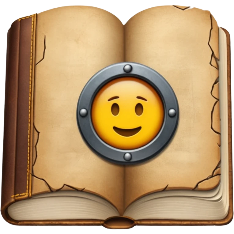 Book with “Chapter 4?” stamped on it emoji