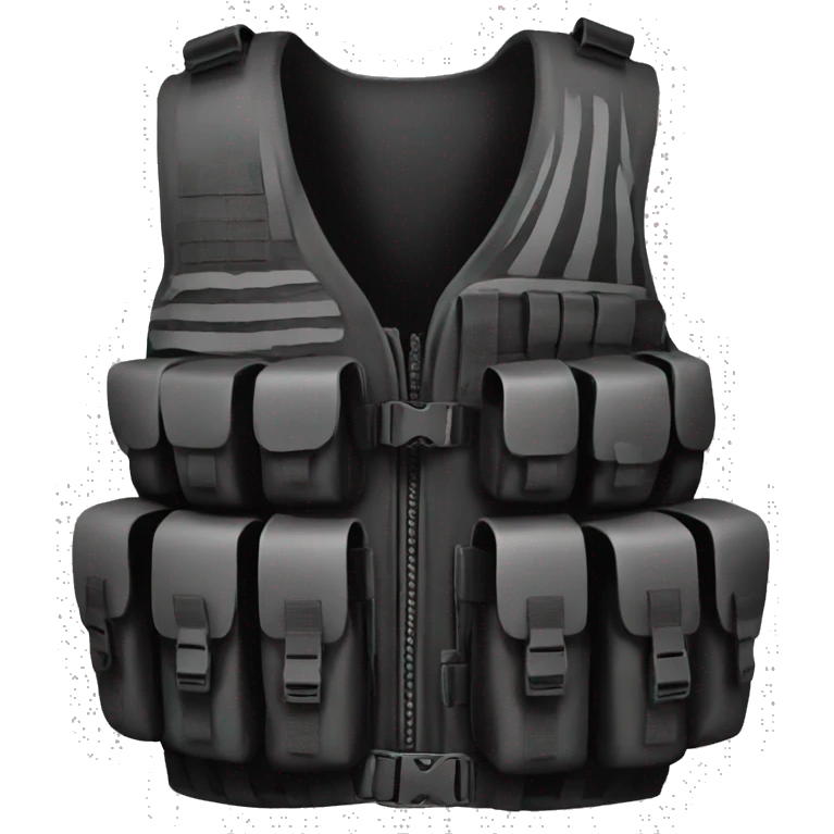 a black tactical vest  emoji