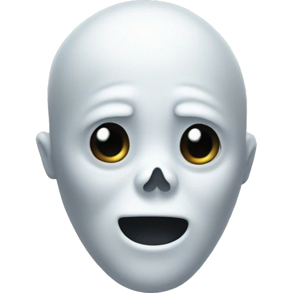 ghost with an X in the forehead emoji