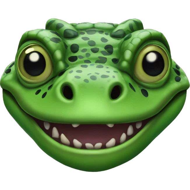 Green Gila Monster Head emoji
