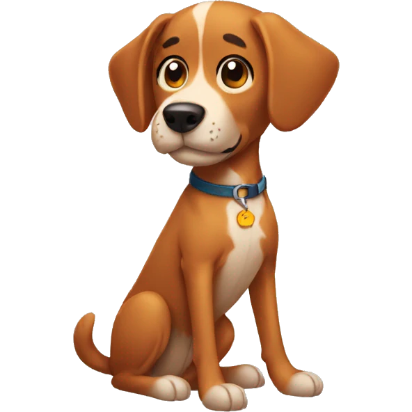 dog missing one leg emoji