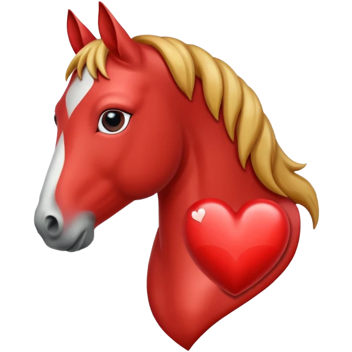 horse with heart emoji