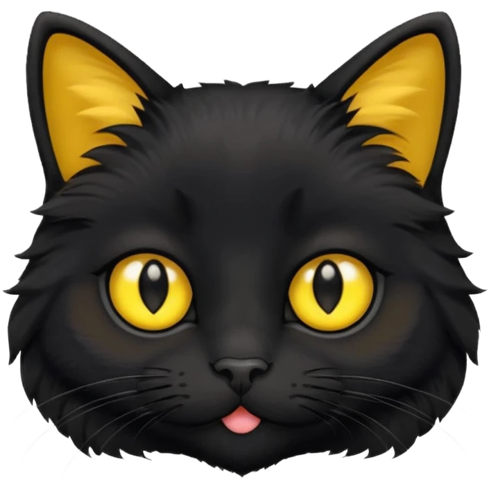 Cute black cat emoji