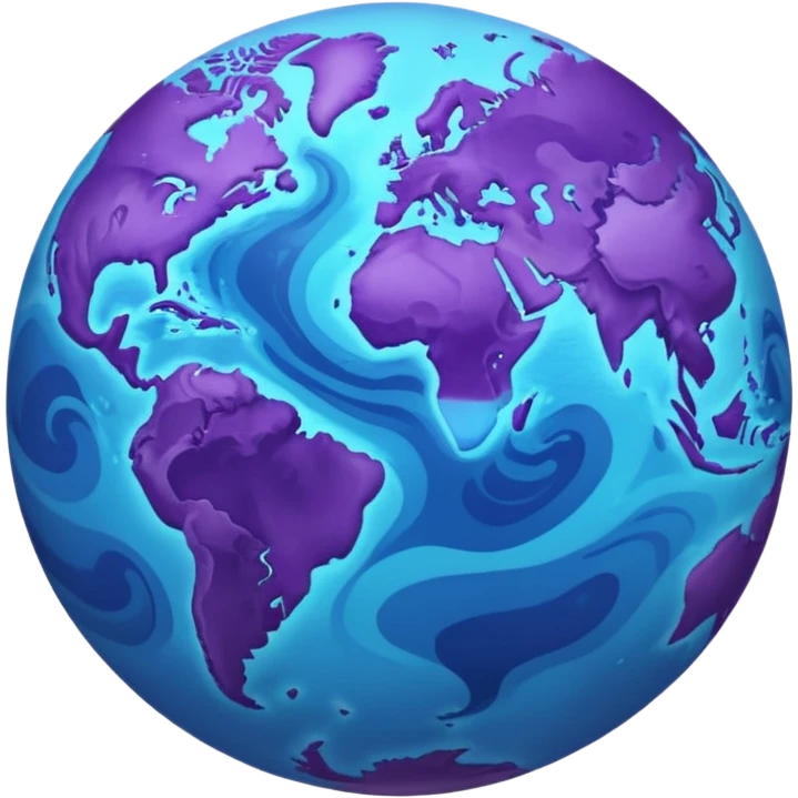 purple world earth emoji