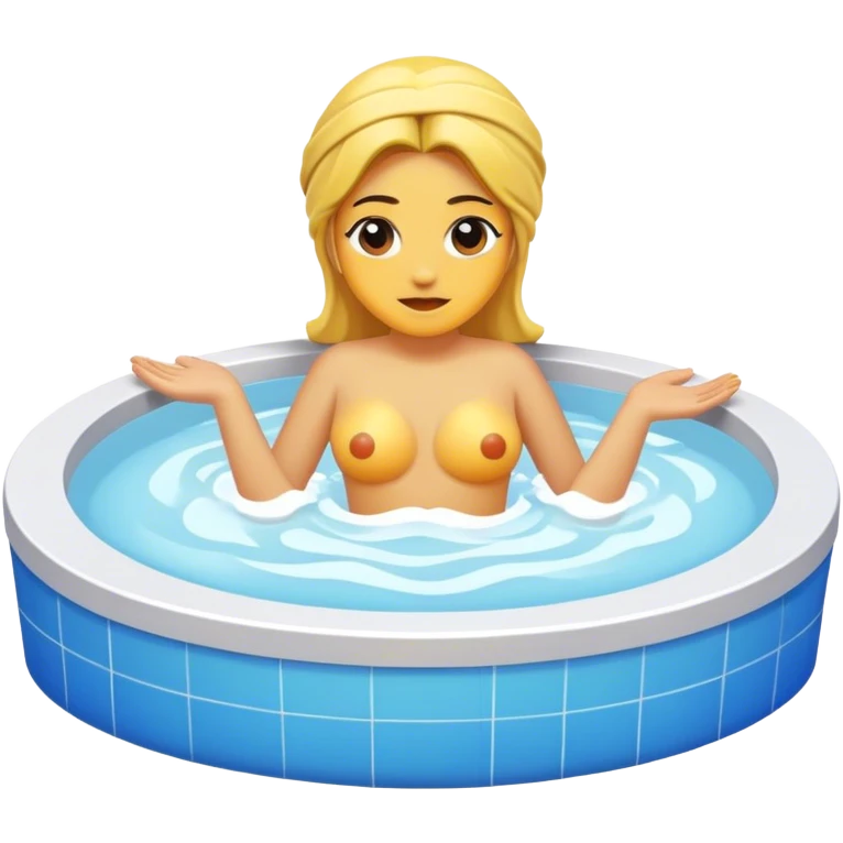 una bañera de hidromasaje emoji