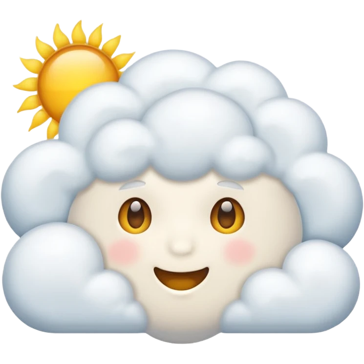 sunny cloud emoji