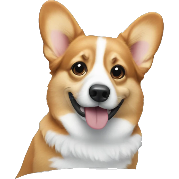 corgi in a blue car emoji