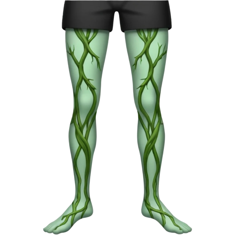 legs with green veins emoji