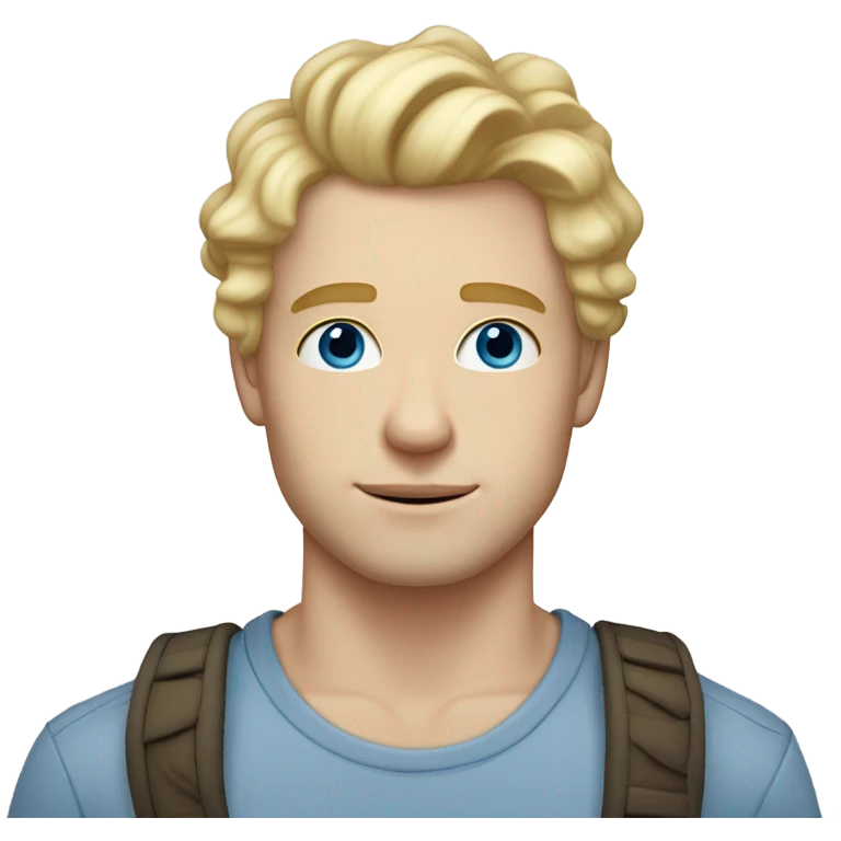 light curl blonde 30yo man blue eyed pale skin emoji