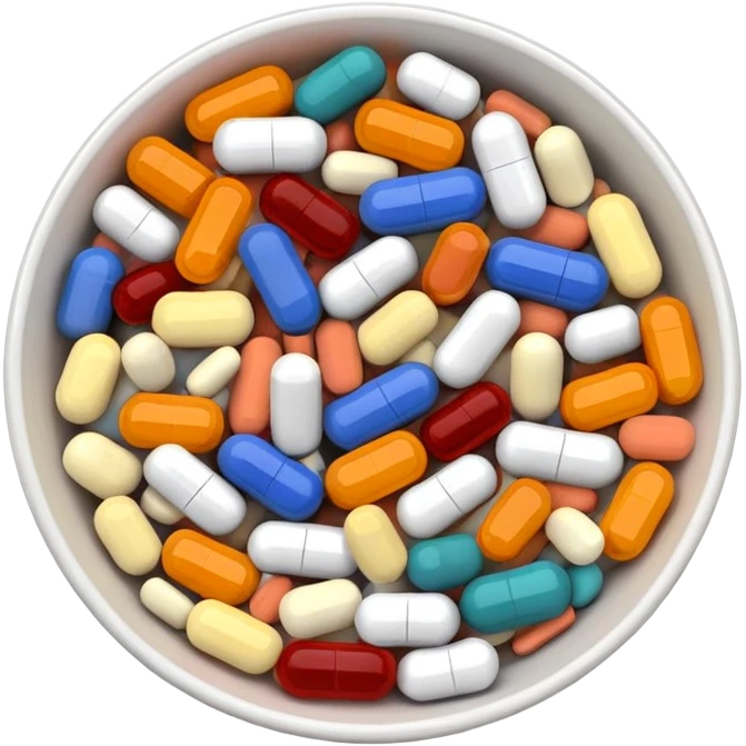 bowl of supplements  emoji