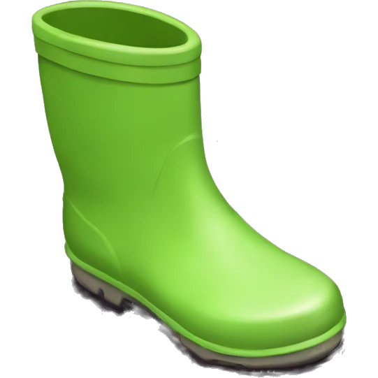 Rain boot in puddle emoji