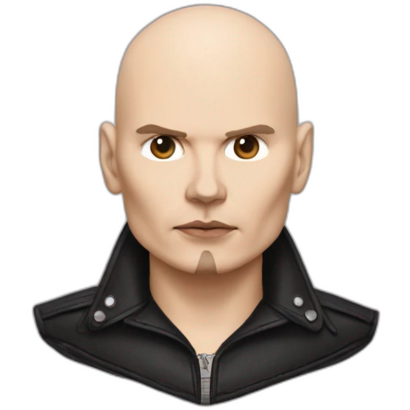 Billy corgan with leather top emoji