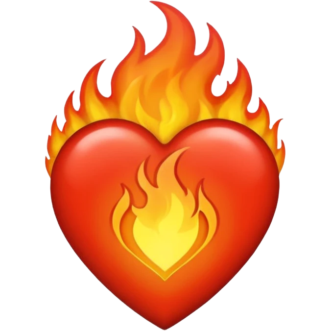 Fire with black heart  emoji