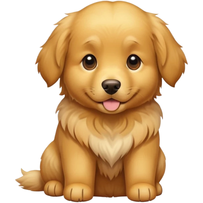 Golden retriever dog emoji