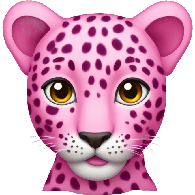 pink leopard  emoji